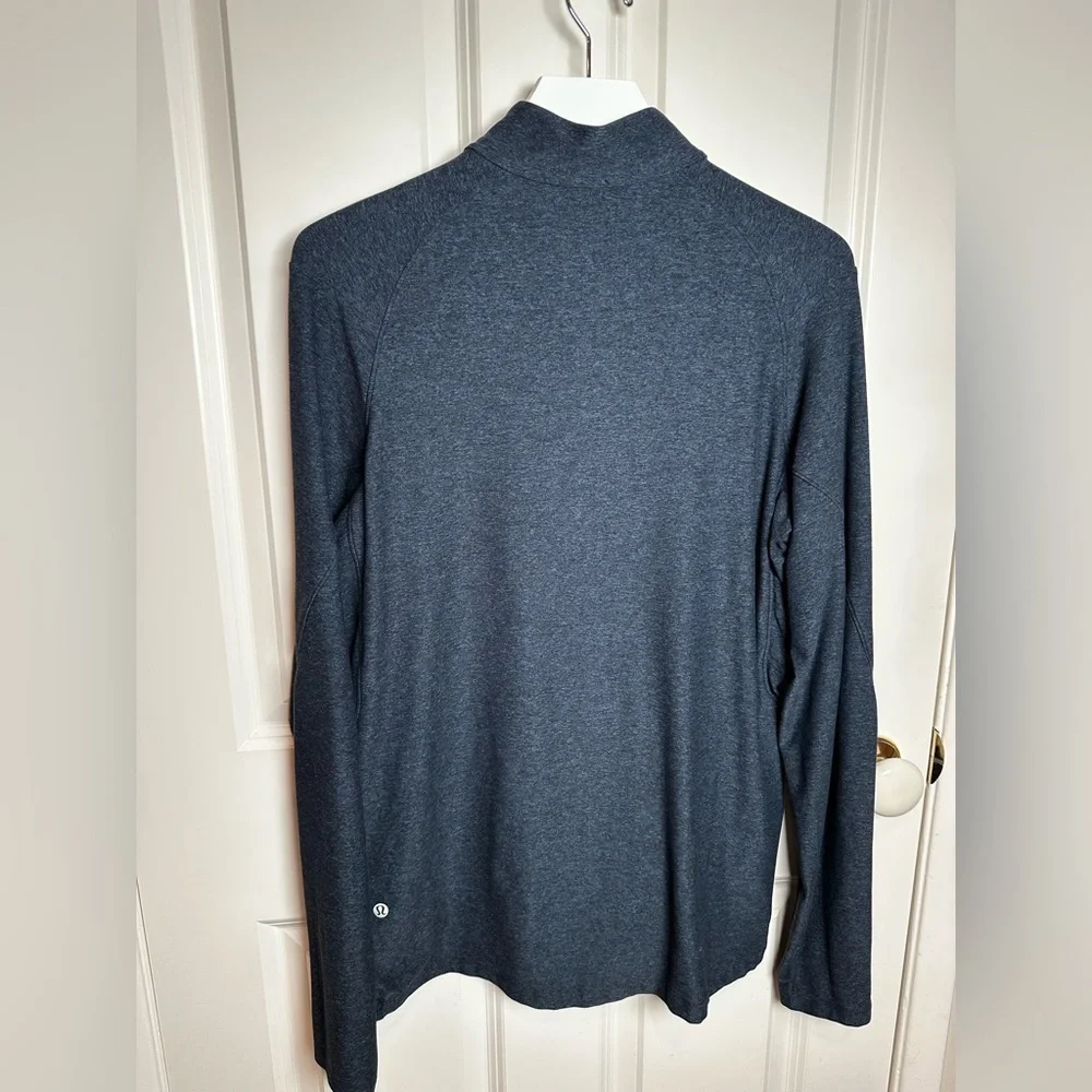 lululemon athletica Men's Heather blue  Zip-Up Sweater